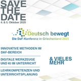 Deutsch bewegt: SAVE THE DATE  4. & 5. Oktober 2025